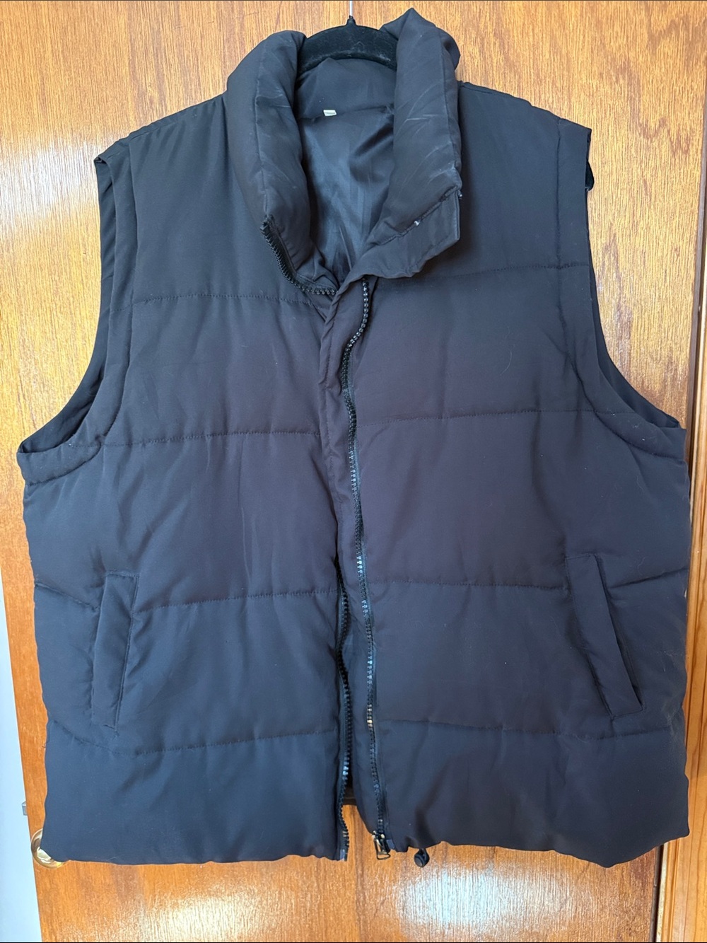 Women’s Black Quilted Puffer Vest - Classic Sleeveless Jacket